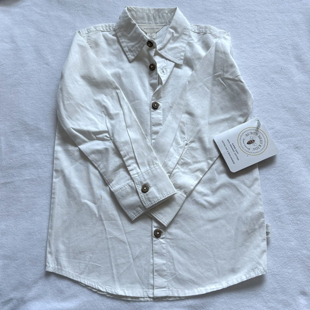 NWT Burt’s Bees Kids Button-up Shirt